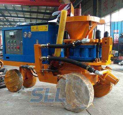 Chiny 7-8m3 / H Maszyna do natryskiwania cementu zużywającego powietrze, Wytrzymała maszyna do betonu natryskowego na mokro dostawca